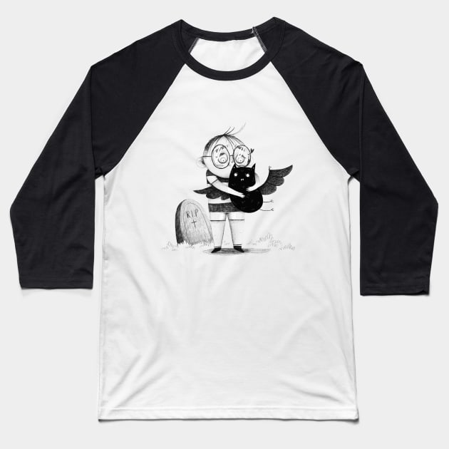 Little Bat pet Baseball T-Shirt by Gummy Illustrations